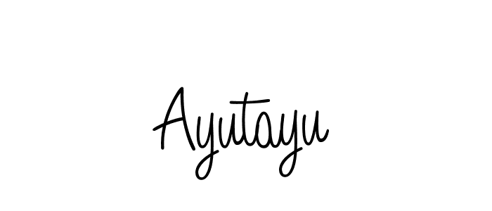Ayutayu stylish signature style. Best Handwritten Sign (Angelique-Rose-font-FFP) for my name. Handwritten Signature Collection Ideas for my name Ayutayu. Ayutayu signature style 5 images and pictures png