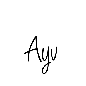 How to make Ayv name signature. Use Angelique-Rose-font-FFP style for creating short signs online. This is the latest handwritten sign. Ayv signature style 5 images and pictures png