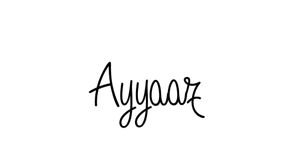 You should practise on your own different ways (Angelique-Rose-font-FFP) to write your name (Ayyaaz) in signature. don't let someone else do it for you. Ayyaaz signature style 5 images and pictures png