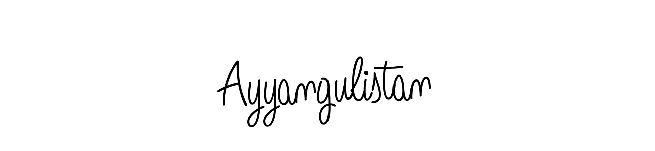 The best way (Angelique-Rose-font-FFP) to make a short signature is to pick only two or three words in your name. The name Ayyangulistan include a total of six letters. For converting this name. Ayyangulistan signature style 5 images and pictures png