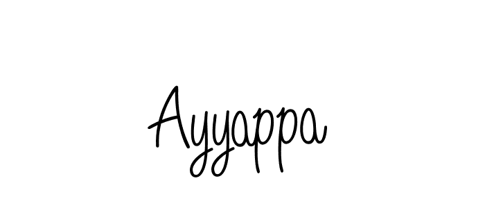 Ayyappa stylish signature style. Best Handwritten Sign (Angelique-Rose-font-FFP) for my name. Handwritten Signature Collection Ideas for my name Ayyappa. Ayyappa signature style 5 images and pictures png