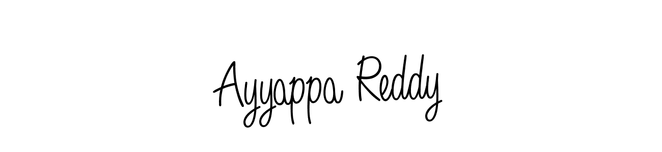 Create a beautiful signature design for name Ayyappa Reddy. With this signature (Angelique-Rose-font-FFP) fonts, you can make a handwritten signature for free. Ayyappa Reddy signature style 5 images and pictures png