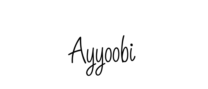 Make a beautiful signature design for name Ayyoobi. Use this online signature maker to create a handwritten signature for free. Ayyoobi signature style 5 images and pictures png