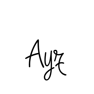 Ayz stylish signature style. Best Handwritten Sign (Angelique-Rose-font-FFP) for my name. Handwritten Signature Collection Ideas for my name Ayz. Ayz signature style 5 images and pictures png