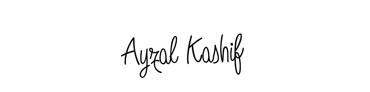 The best way (Angelique-Rose-font-FFP) to make a short signature is to pick only two or three words in your name. The name Ayzal Kashif include a total of six letters. For converting this name. Ayzal Kashif signature style 5 images and pictures png