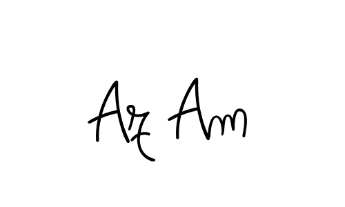 Az Am stylish signature style. Best Handwritten Sign (Angelique-Rose-font-FFP) for my name. Handwritten Signature Collection Ideas for my name Az Am. Az Am signature style 5 images and pictures png