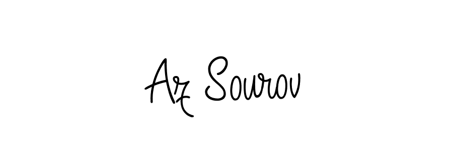 Create a beautiful signature design for name Az Sourov. With this signature (Angelique-Rose-font-FFP) fonts, you can make a handwritten signature for free. Az Sourov signature style 5 images and pictures png