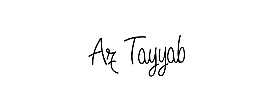 Make a beautiful signature design for name Az Tayyab. With this signature (Angelique-Rose-font-FFP) style, you can create a handwritten signature for free. Az Tayyab signature style 5 images and pictures png