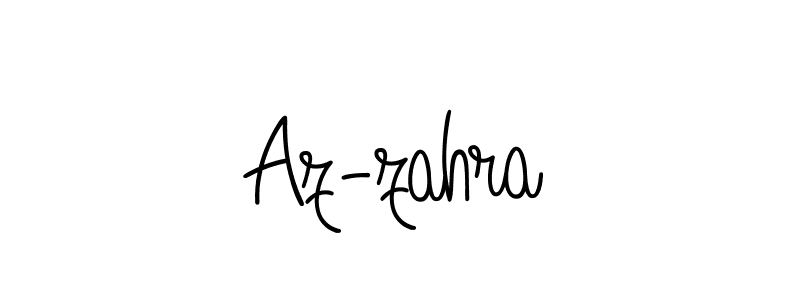 Create a beautiful signature design for name Az-zahra. With this signature (Angelique-Rose-font-FFP) fonts, you can make a handwritten signature for free. Az-zahra signature style 5 images and pictures png