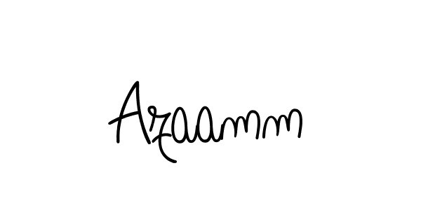 The best way (Angelique-Rose-font-FFP) to make a short signature is to pick only two or three words in your name. The name Azaamm include a total of six letters. For converting this name. Azaamm signature style 5 images and pictures png