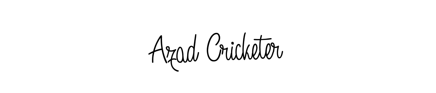 Make a beautiful signature design for name Azad Cricketer. With this signature (Angelique-Rose-font-FFP) style, you can create a handwritten signature for free. Azad Cricketer signature style 5 images and pictures png