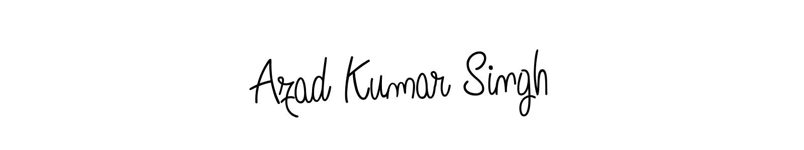 How to make Azad Kumar Singh name signature. Use Angelique-Rose-font-FFP style for creating short signs online. This is the latest handwritten sign. Azad Kumar Singh signature style 5 images and pictures png