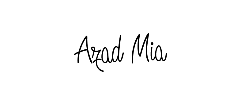 You should practise on your own different ways (Angelique-Rose-font-FFP) to write your name (Azad Mia) in signature. don't let someone else do it for you. Azad Mia signature style 5 images and pictures png