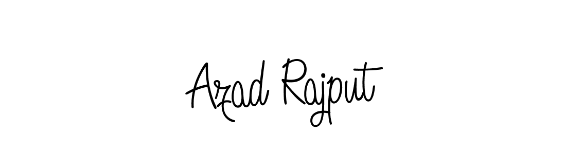 The best way (Angelique-Rose-font-FFP) to make a short signature is to pick only two or three words in your name. The name Azad Rajput include a total of six letters. For converting this name. Azad Rajput signature style 5 images and pictures png