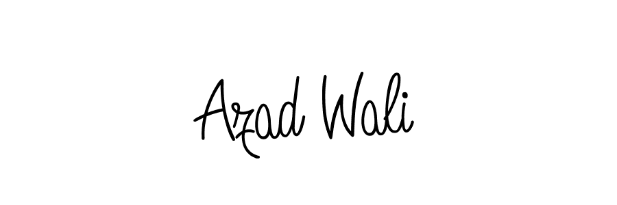 You should practise on your own different ways (Angelique-Rose-font-FFP) to write your name (Azad Wali) in signature. don't let someone else do it for you. Azad Wali signature style 5 images and pictures png