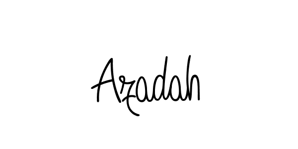 The best way (Angelique-Rose-font-FFP) to make a short signature is to pick only two or three words in your name. The name Azadah include a total of six letters. For converting this name. Azadah signature style 5 images and pictures png