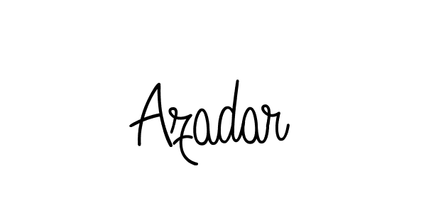 You should practise on your own different ways (Angelique-Rose-font-FFP) to write your name (Azadar) in signature. don't let someone else do it for you. Azadar signature style 5 images and pictures png