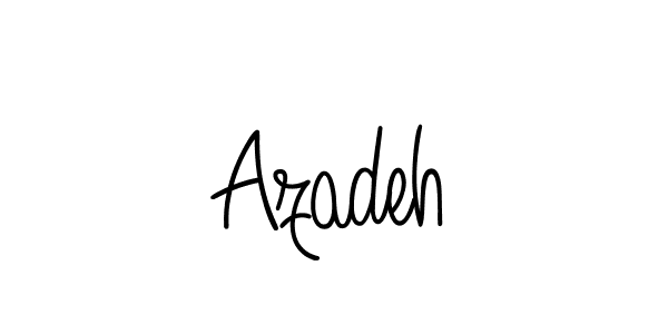 Make a beautiful signature design for name Azadeh. Use this online signature maker to create a handwritten signature for free. Azadeh signature style 5 images and pictures png