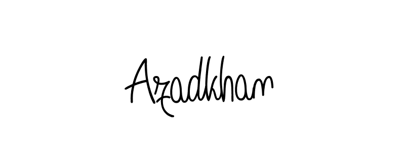 Create a beautiful signature design for name Azadkhan. With this signature (Angelique-Rose-font-FFP) fonts, you can make a handwritten signature for free. Azadkhan signature style 5 images and pictures png