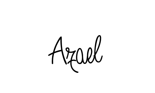 You should practise on your own different ways (Angelique-Rose-font-FFP) to write your name (Azael) in signature. don't let someone else do it for you. Azael signature style 5 images and pictures png