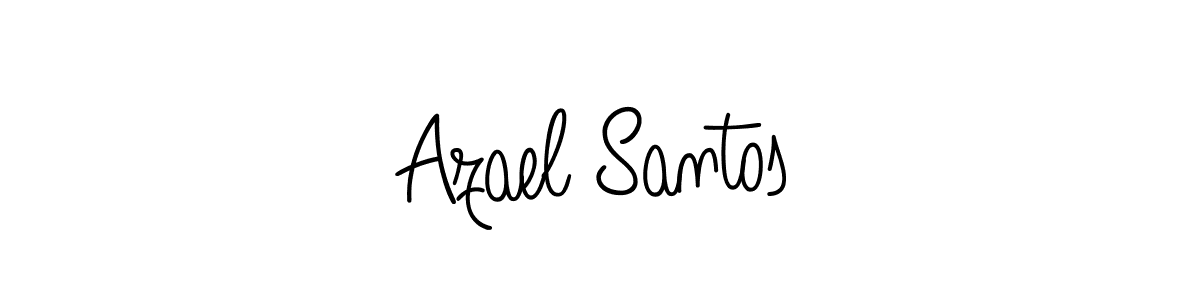 Design your own signature with our free online signature maker. With this signature software, you can create a handwritten (Angelique-Rose-font-FFP) signature for name Azael Santos. Azael Santos signature style 5 images and pictures png