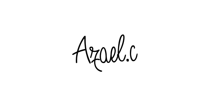 Create a beautiful signature design for name Azael.c. With this signature (Angelique-Rose-font-FFP) fonts, you can make a handwritten signature for free. Azael.c signature style 5 images and pictures png