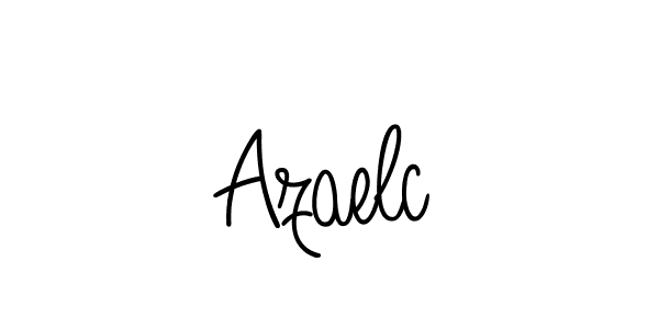 Use a signature maker to create a handwritten signature online. With this signature software, you can design (Angelique-Rose-font-FFP) your own signature for name Azaelc. Azaelc signature style 5 images and pictures png