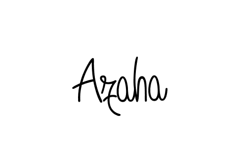 if you are searching for the best signature style for your name Azaha. so please give up your signature search. here we have designed multiple signature styles  using Angelique-Rose-font-FFP. Azaha signature style 5 images and pictures png