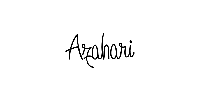 Use a signature maker to create a handwritten signature online. With this signature software, you can design (Angelique-Rose-font-FFP) your own signature for name Azahari. Azahari signature style 5 images and pictures png