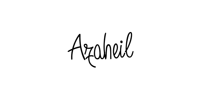 Once you've used our free online signature maker to create your best signature Angelique-Rose-font-FFP style, it's time to enjoy all of the benefits that Azaheil name signing documents. Azaheil signature style 5 images and pictures png