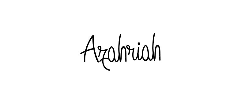 Design your own signature with our free online signature maker. With this signature software, you can create a handwritten (Angelique-Rose-font-FFP) signature for name Azahriah. Azahriah signature style 5 images and pictures png