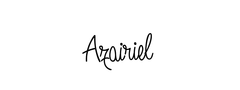 How to make Azairiel name signature. Use Angelique-Rose-font-FFP style for creating short signs online. This is the latest handwritten sign. Azairiel signature style 5 images and pictures png