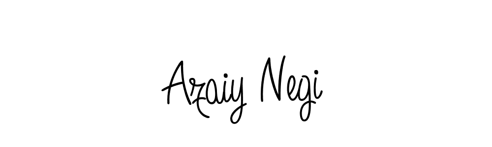 Use a signature maker to create a handwritten signature online. With this signature software, you can design (Angelique-Rose-font-FFP) your own signature for name Azaiy Negi. Azaiy Negi signature style 5 images and pictures png