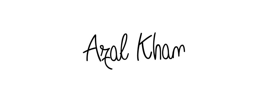 The best way (Angelique-Rose-font-FFP) to make a short signature is to pick only two or three words in your name. The name Azal Khan include a total of six letters. For converting this name. Azal Khan signature style 5 images and pictures png