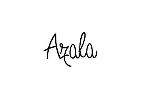 Use a signature maker to create a handwritten signature online. With this signature software, you can design (Angelique-Rose-font-FFP) your own signature for name Azala. Azala signature style 5 images and pictures png