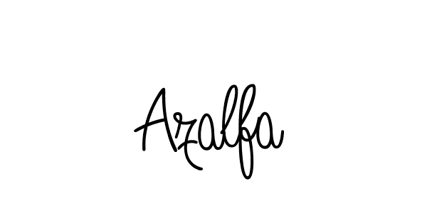 Create a beautiful signature design for name Azalfa. With this signature (Angelique-Rose-font-FFP) fonts, you can make a handwritten signature for free. Azalfa signature style 5 images and pictures png