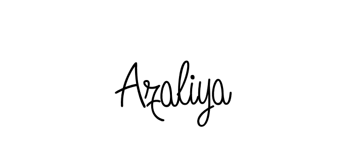You should practise on your own different ways (Angelique-Rose-font-FFP) to write your name (Azaliya) in signature. don't let someone else do it for you. Azaliya signature style 5 images and pictures png