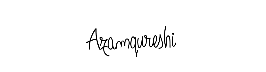 Use a signature maker to create a handwritten signature online. With this signature software, you can design (Angelique-Rose-font-FFP) your own signature for name Azamqureshi. Azamqureshi signature style 5 images and pictures png