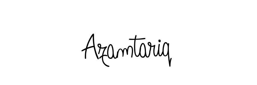 How to make Azamtariq name signature. Use Angelique-Rose-font-FFP style for creating short signs online. This is the latest handwritten sign. Azamtariq signature style 5 images and pictures png