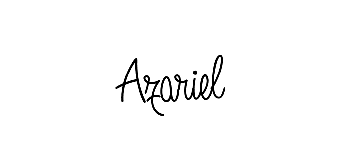 The best way (Angelique-Rose-font-FFP) to make a short signature is to pick only two or three words in your name. The name Azariel include a total of six letters. For converting this name. Azariel signature style 5 images and pictures png