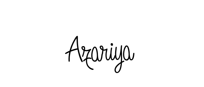 Create a beautiful signature design for name Azariya. With this signature (Angelique-Rose-font-FFP) fonts, you can make a handwritten signature for free. Azariya signature style 5 images and pictures png