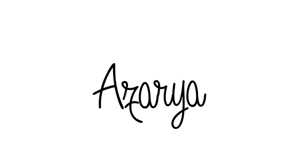 Design your own signature with our free online signature maker. With this signature software, you can create a handwritten (Angelique-Rose-font-FFP) signature for name Azarya. Azarya signature style 5 images and pictures png