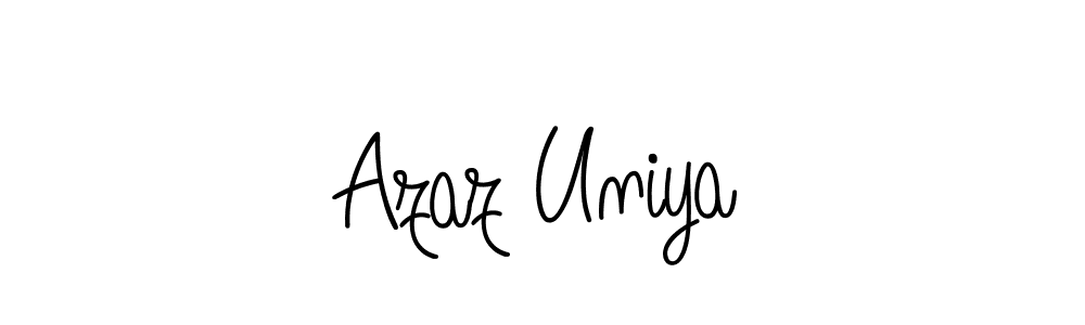 Check out images of Autograph of Azaz Uniya name. Actor Azaz Uniya Signature Style. Angelique-Rose-font-FFP is a professional sign style online. Azaz Uniya signature style 5 images and pictures png