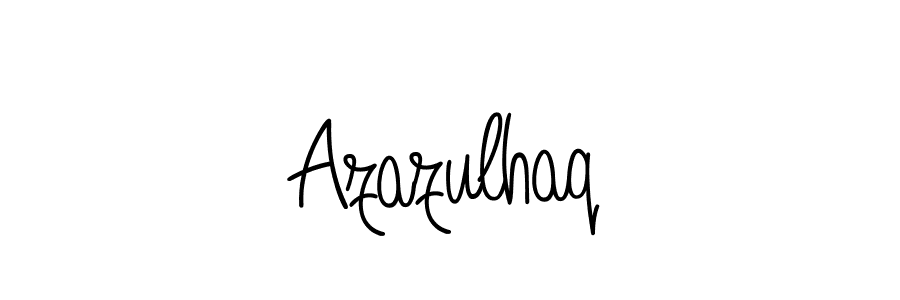 Design your own signature with our free online signature maker. With this signature software, you can create a handwritten (Angelique-Rose-font-FFP) signature for name Azazulhaq. Azazulhaq signature style 5 images and pictures png