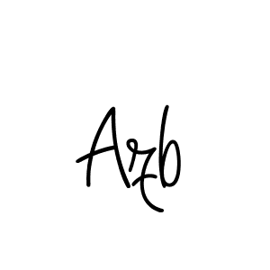 Use a signature maker to create a handwritten signature online. With this signature software, you can design (Angelique-Rose-font-FFP) your own signature for name Azb. Azb signature style 5 images and pictures png