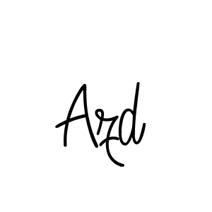 You should practise on your own different ways (Angelique-Rose-font-FFP) to write your name (Azd) in signature. don't let someone else do it for you. Azd signature style 5 images and pictures png