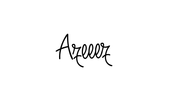 Design your own signature with our free online signature maker. With this signature software, you can create a handwritten (Angelique-Rose-font-FFP) signature for name Azeeez. Azeeez signature style 5 images and pictures png