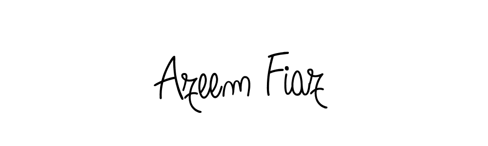 The best way (Angelique-Rose-font-FFP) to make a short signature is to pick only two or three words in your name. The name Azeem Fiaz include a total of six letters. For converting this name. Azeem Fiaz signature style 5 images and pictures png