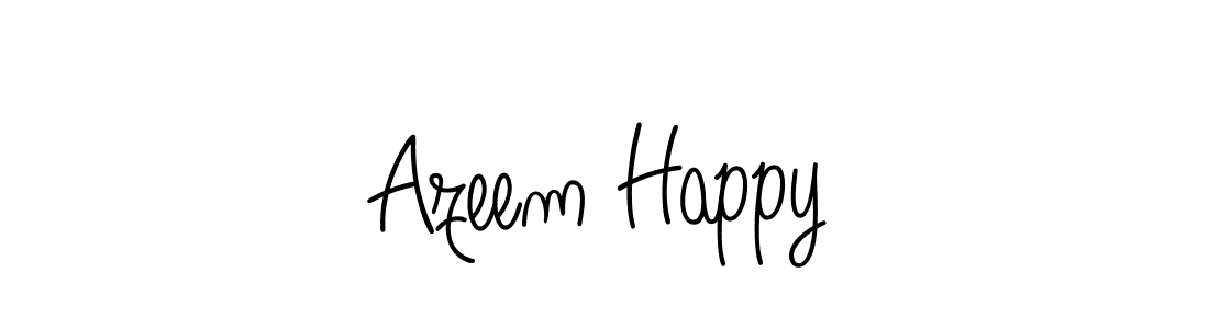 It looks lik you need a new signature style for name Azeem Happy. Design unique handwritten (Angelique-Rose-font-FFP) signature with our free signature maker in just a few clicks. Azeem Happy signature style 5 images and pictures png