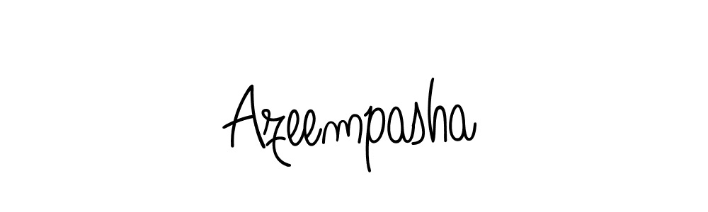 How to make Azeempasha name signature. Use Angelique-Rose-font-FFP style for creating short signs online. This is the latest handwritten sign. Azeempasha signature style 5 images and pictures png